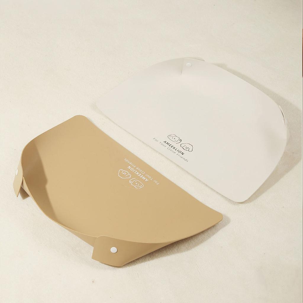 Waterproof & Oil-Proof Anti-Spill Pet Bowl Mat: Non-Slip PU Leather Placemat for Cats and Dogs