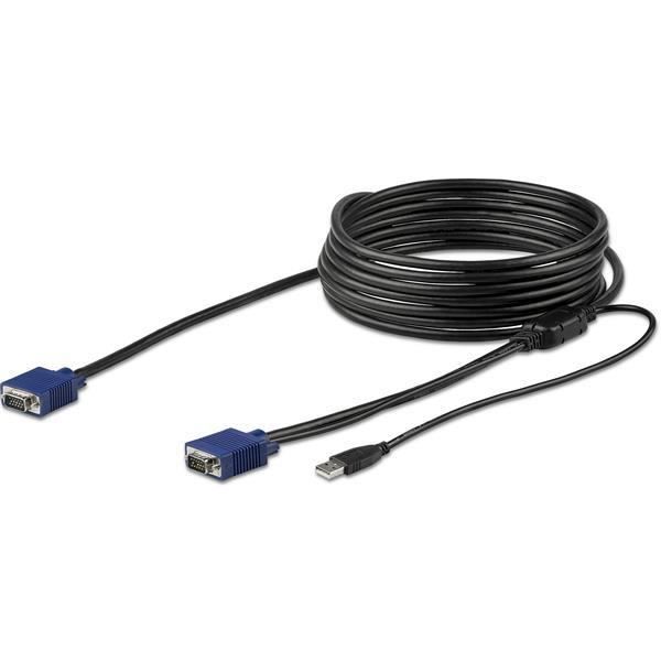 Câble KVM USB VGA - STARTECH - RKCONSUV15 - 4,6 m - Résolution 1920 x 1200 - Connecteur unique