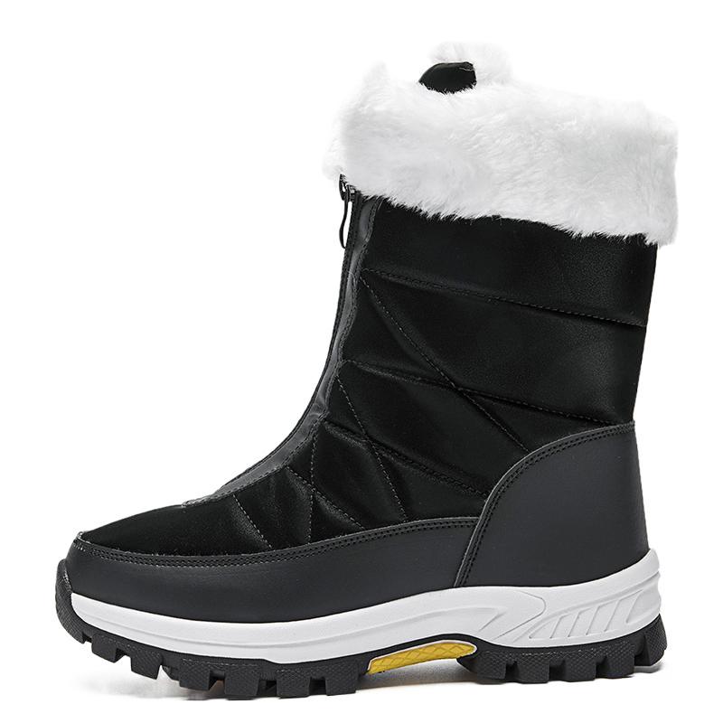 2025 Northeast Winter Outdoor Snow Boots Women's Waterproof and Non-slip Piled Thickened Warm Cotton Shoes Women's Travel Ski Shoes