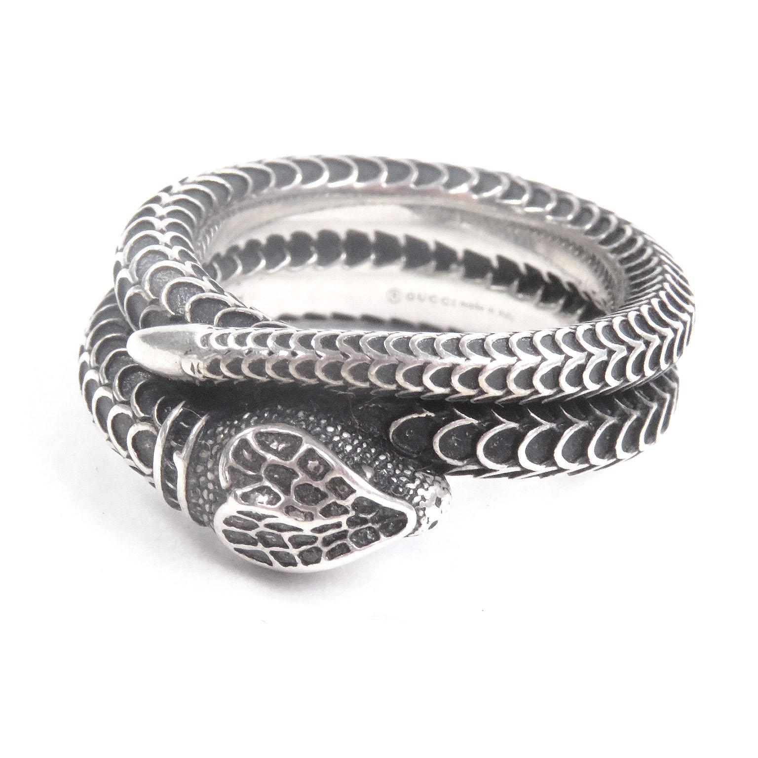 

Excellent GUCCI Ring Garden Snake Ring Silver AG925 mens 20 Used