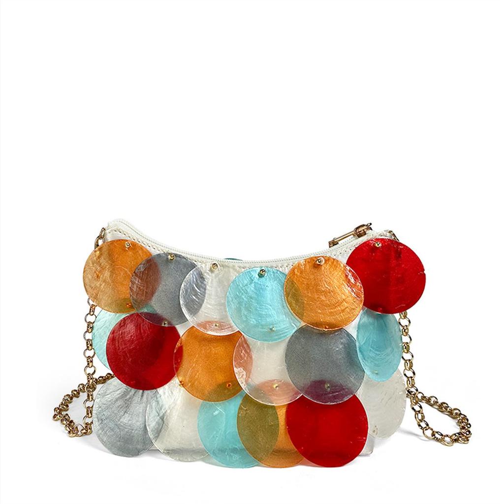 2024 Fresh Fairy Sequin Chain Handwoven Shell Bag