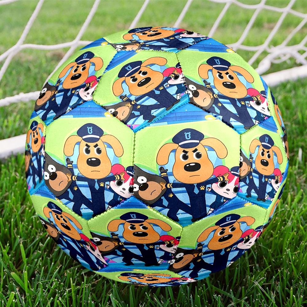 Sheriff Labrador Theme Size 5 Soccer Ball, Suitable for Both Indoor and Outdoor Matches, a Gift Suitable for Everyone.