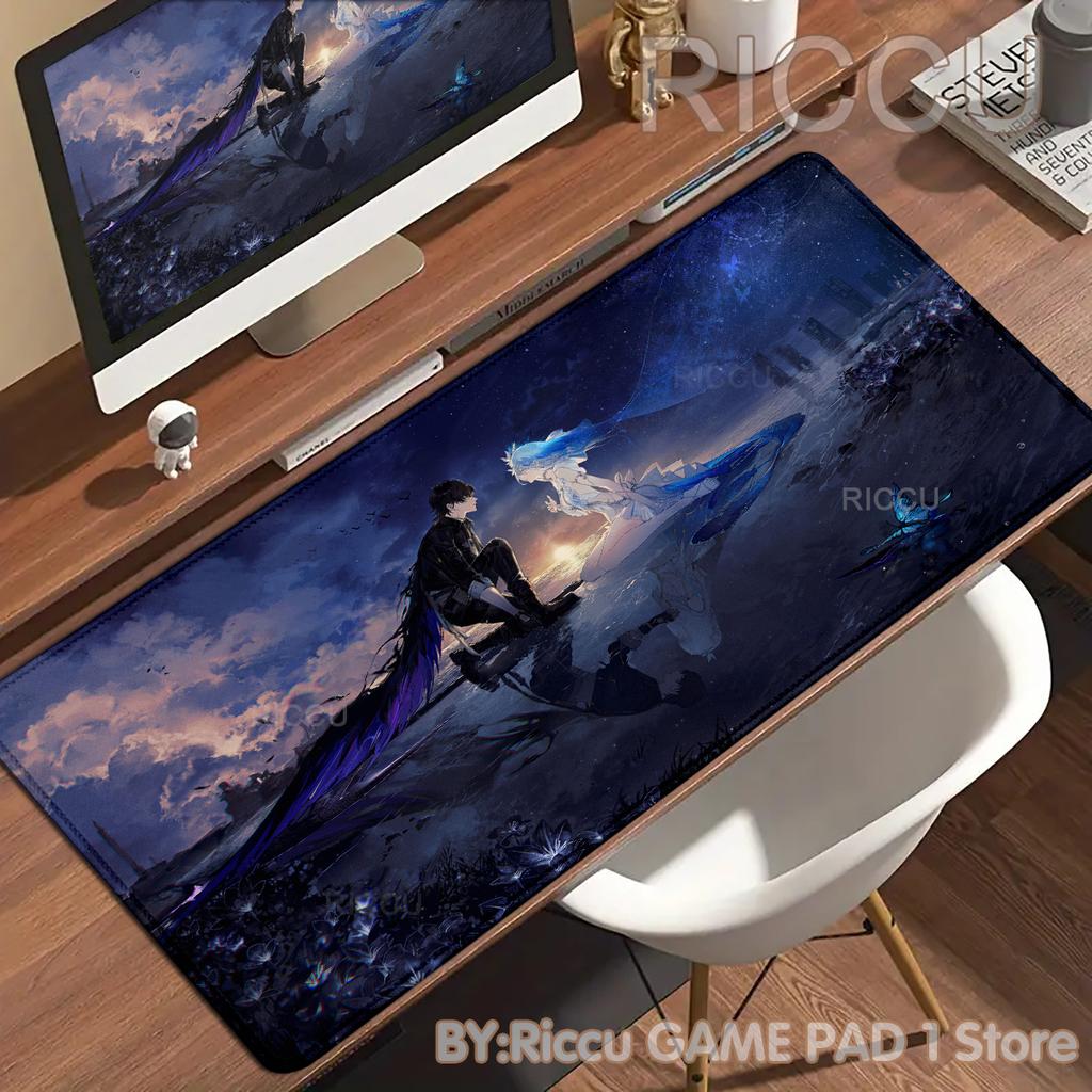 HD Anime Girls Gamer Wuthering Waves The Shorekeeper XXL Large Mouse Pad Non-slip Keyboard Desk Mat Mouse pad PC Accessories Mat