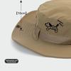 Foldable Summer Ladies Sun Hat with Drawstring Wide Brim Fisherman Hat UV Protection Windproof Western Cowboy Hat