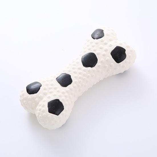 Διαδραστικό Squeaky Dog Toy Bone Shape Latex Παιχνίδι κατοικίδιων ζώων Καθαρισμός δοντιών Τρίψιμο σκύλου Molar Chew Toy για γάτες Σκύλοι Μειώνουν το άγχος Ανία