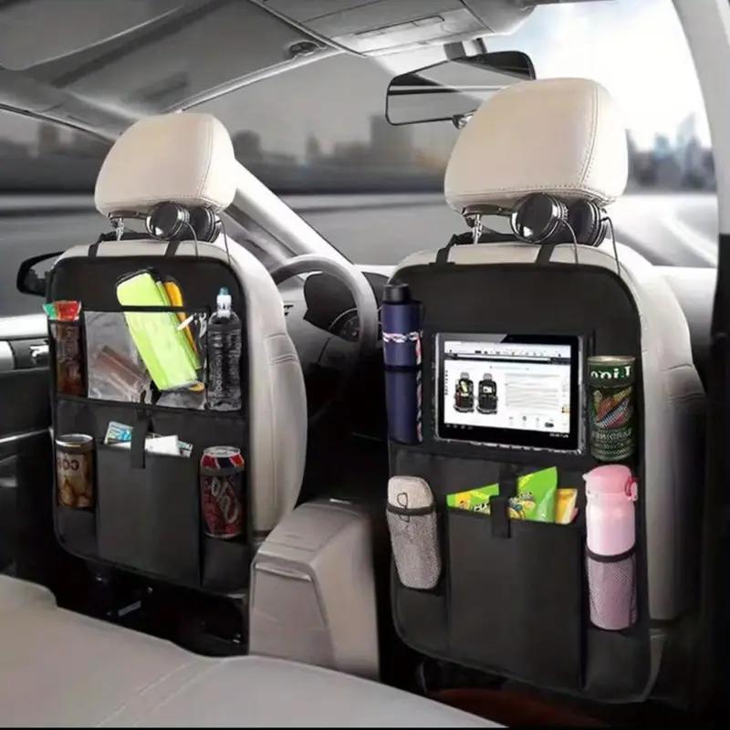 Waterproof & Durable Car Seat Back Organizer, Foldable Rear Seat Hanging Bag, Universal Seat Storage Bag, Car Accessory