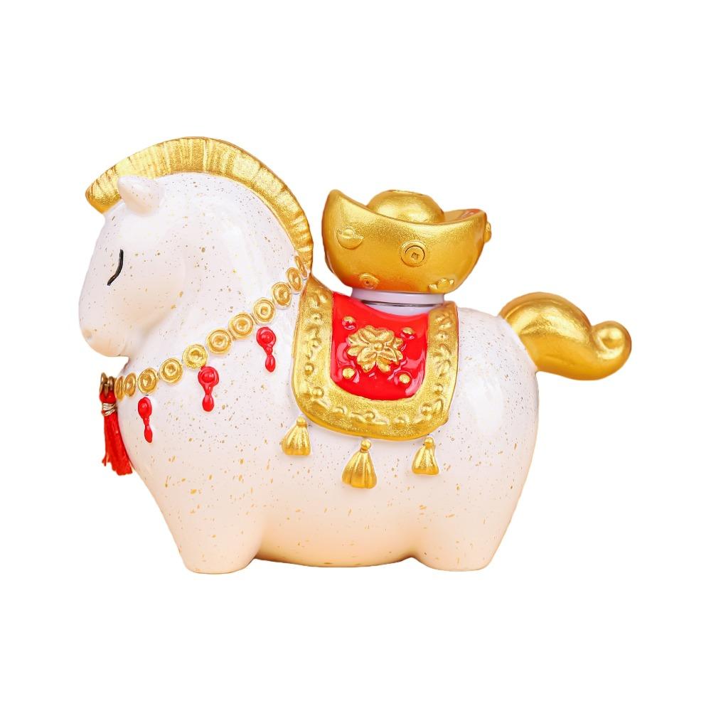 Chinese Style 2026 Horse Year Mascot Resin Horse Figures Ornament Horse Statue  Spring Festival