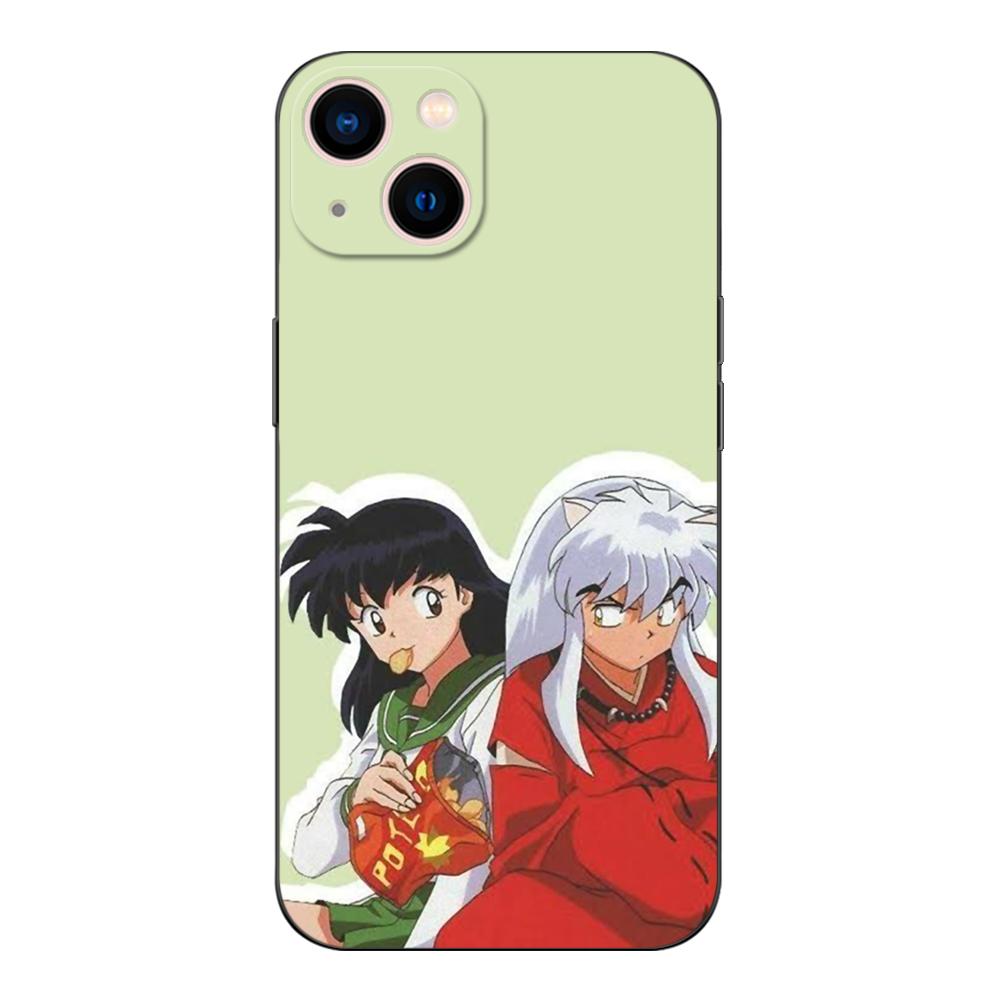 Schwarze TPU-Hülle für OPPO Reno 6 5 3 4 4Z 4F SE 5F 5Z PRO PLUS lite 6 6z 4G 5G yashahime Inuyasha