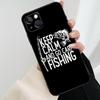 Carp Fish Fishing Rod Phone Case For iPhone 17 Pro Max 16 15 14 11 12 13 Pro Max mini 15 16 Plus 16e 17 Air Cover
