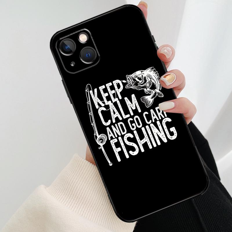 Carp Fish Fishing Rod Phone Case For iPhone 17 Pro Max 16 15 14 11 12 13 Pro Max mini 15 16 Plus 16e 17 Air Cover