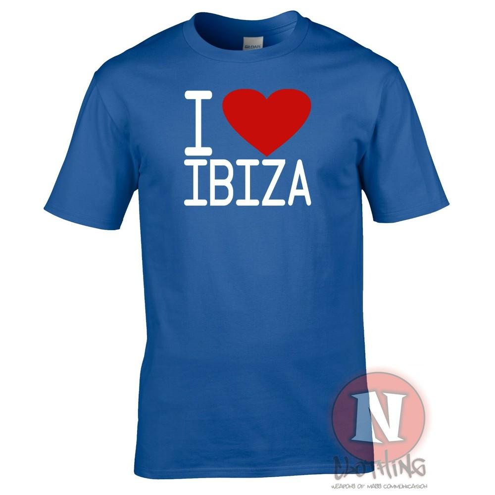 I Love Ibiza TShirt Club Party Edm Dj House Rave Music Retro Cool Festival Tee