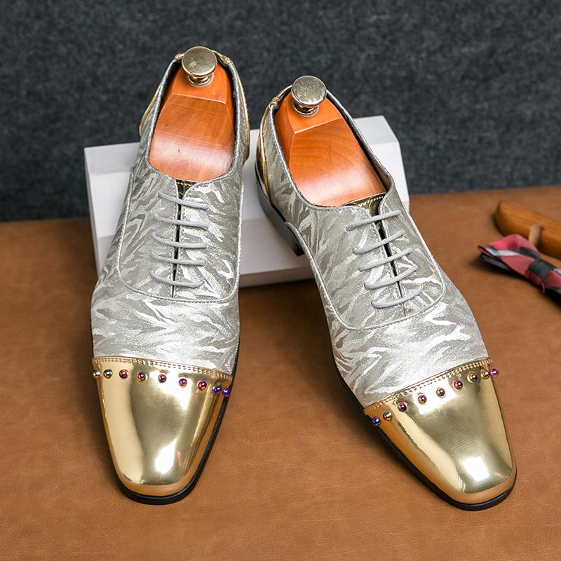 2024 New Men Casual Shoes Classic Low-Cut Embossed Patent Leather Loafers Shoes Comfortable Business Dress Shoes Plus Size 38-47