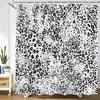 Sexy Leopard Printed Shower Curtain For Bathroom With Hooks 3D Geometric Pattern Waterproof Polyester Fabric Bathroom Curtains