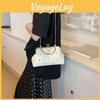 Stylish Vintage 2024 Large Capacity Crossbody Bag With Lock Closure Design