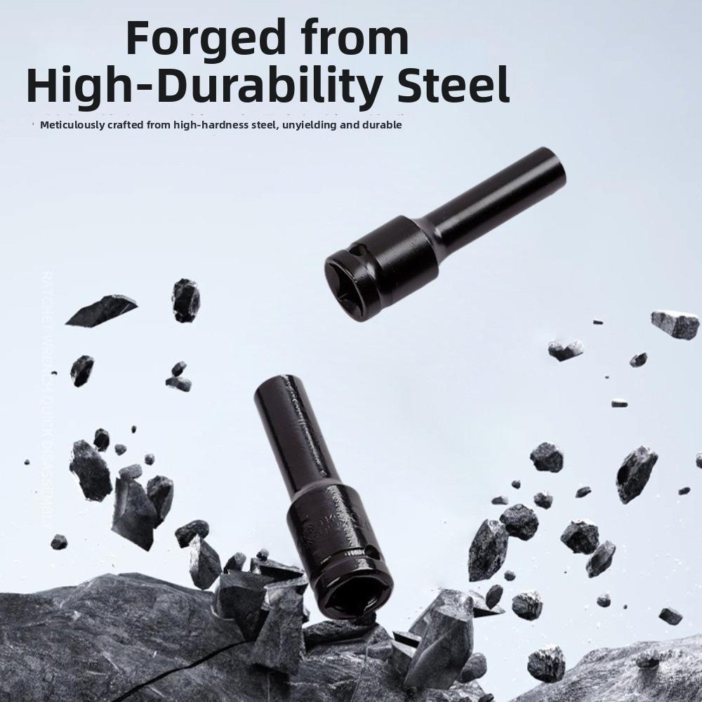 10Pcs 1/2 Inch Drive Deep Impact Socket Set Metric 8-24mm Deep Socket Set Automotive Maintenance