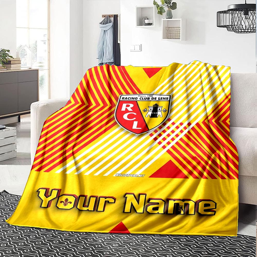 Name Custom RC Lens Print Flannel Blanket High Quality Warm Comfortable Cover for All Seasons Perfect for Gifts Home Decor
