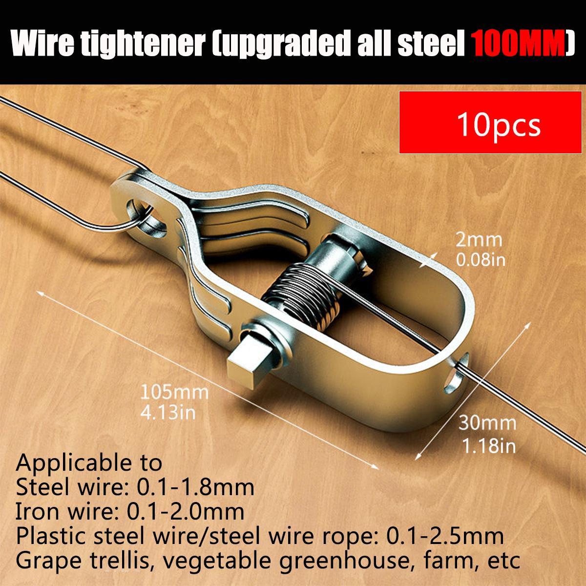 Новое обновление 10 шт. Электрический натяжитель проволоки для забора, натяжитель кабеля для электрического забора с натяжителем проволоки, фермерский забор