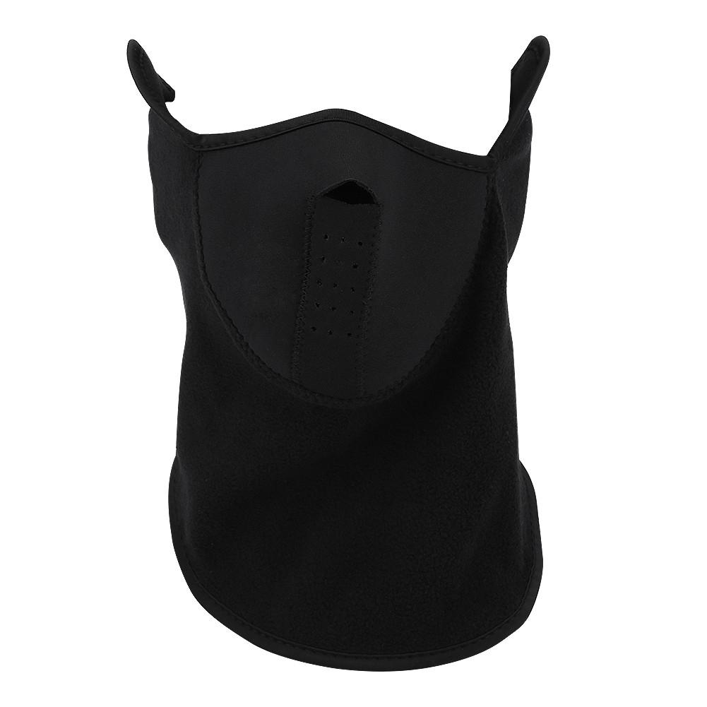 Unisex Windproof Warm Half Face Mask Outdoor Sports Winter Snowboard Ski Cycling Neck Warm Mask Black