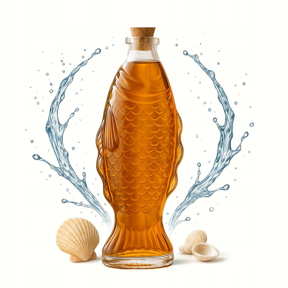 Karaffe RYBA 500ml Glasflasche für Alkohol Wasser Vase Dekoration 0,5l