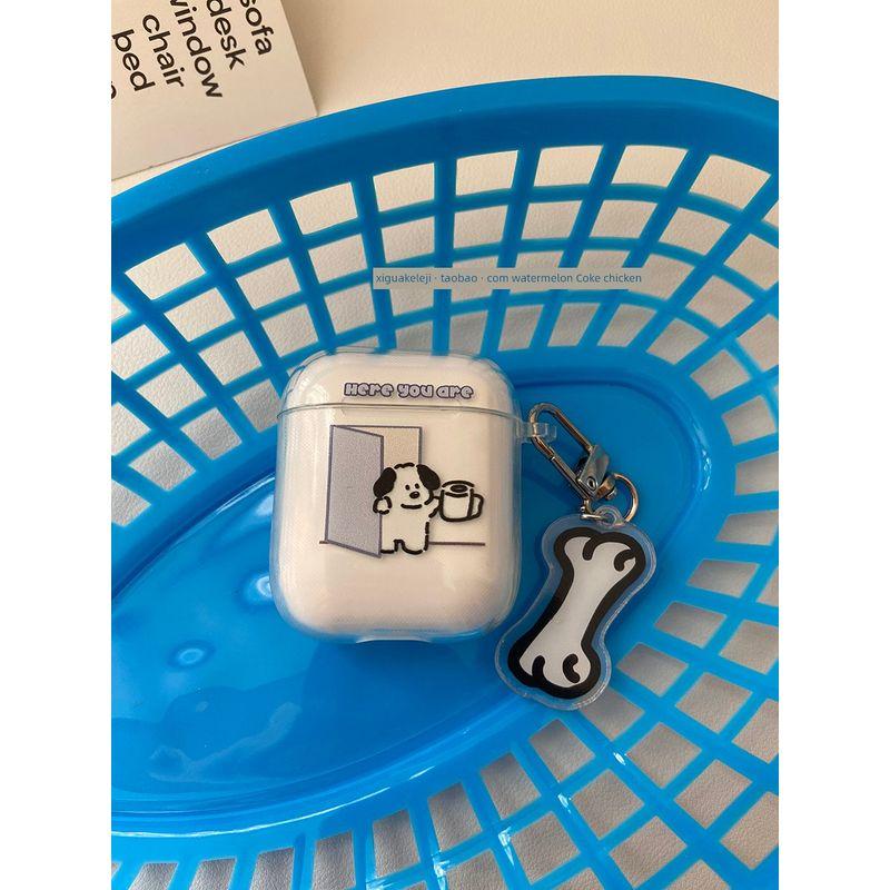 

Generation 1/3/4/5 for Apple Earphone Case 2345 Wireless Bluetooth Protective Case Minimalist Soft Transparent Silicone Soft Girls for Boyfriend Apple Airpods 3 A67 paper Dog
