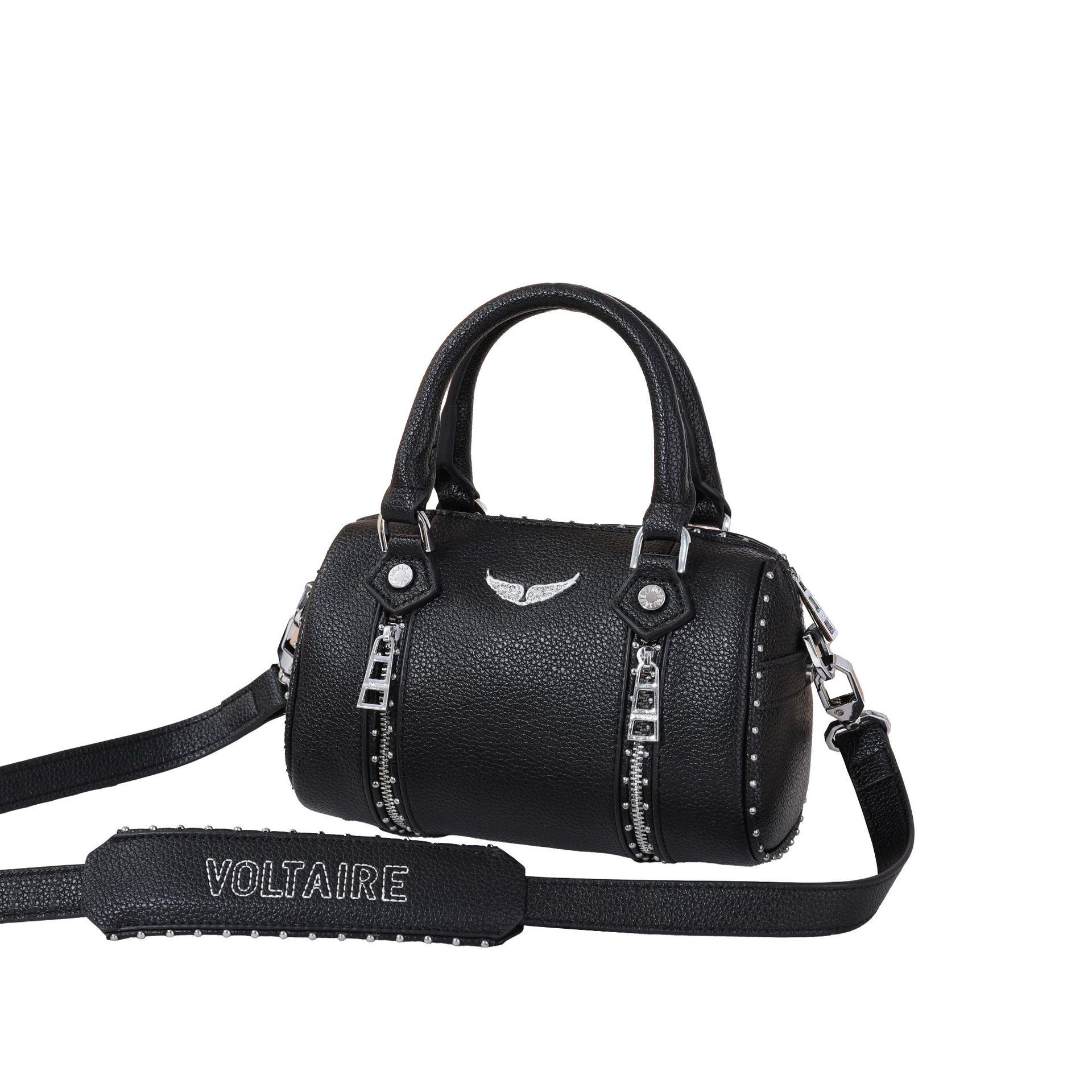 2025 ZV Модная женская сумка-кроссбоди Бостон с заклепками 34x17x21 cm