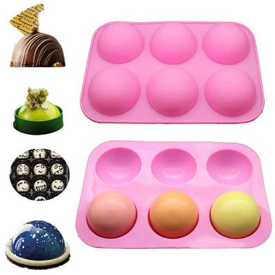 (Nikita) Half Ball Sphere Silicone Cake Muffin Chocolate Cookie Baking Mould Pan