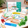 120Pcs Montessori Smart Sticks Spelling STEM and Art in One Toy Wooden Creative Sticks & Rings Puzzle for Boys Aged 3-6 Years