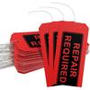 Repair Required Tags (Pack of 50) Red Repair Tags with Wires Attached,Maintenance Repair Label Tags with Wire