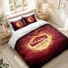 Bedding Set 1 Duvet Cover 2 Pillowcases AS Roma Print Bedroom Home Decoration