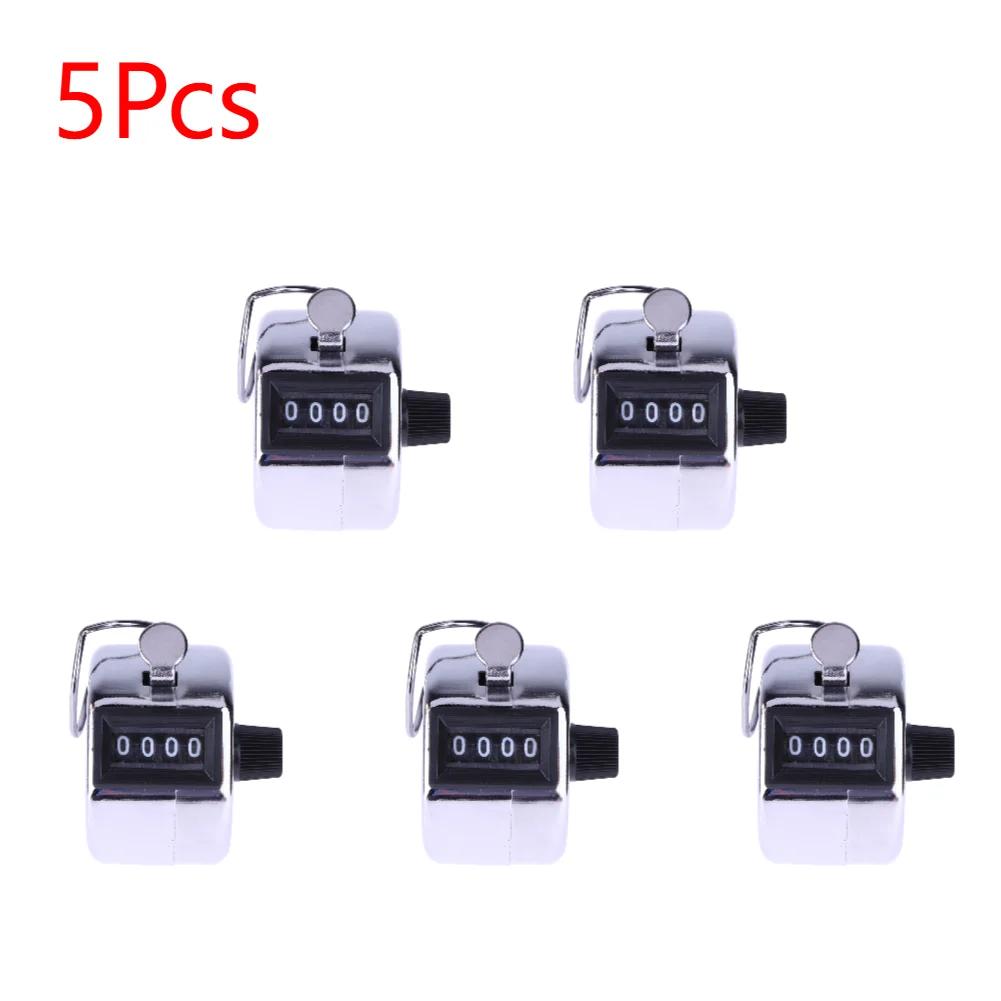 Handheld 4 Digital Tally Counter Mechanical Manual Palm Clicker Number Count Assorted Tally Counter Number Count