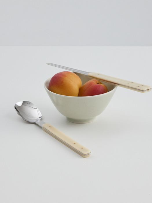 ABLV Able B Color Handle Korean Cutlery Set black