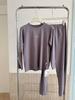 Teen Big Kid Autumn Pajamas - Solid Color, Unisex, Soft Lycra, Xinjiang Cotton, Comfortable & Skin-Friendly