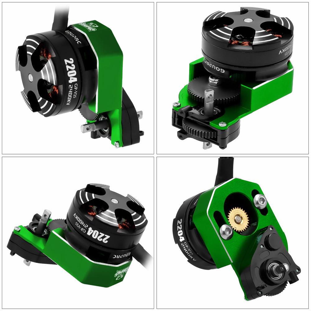 2204 2400KV Brushless Outrunner Motor W/ Transmission and 30A ESC for SCX24 RC Crawler Axial 1/24 RC Car Truck