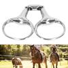 Stainless Steel Horse Snaffle Bit Oval Link Loose Ring Snaffle Horse Gag Ring  For Horses