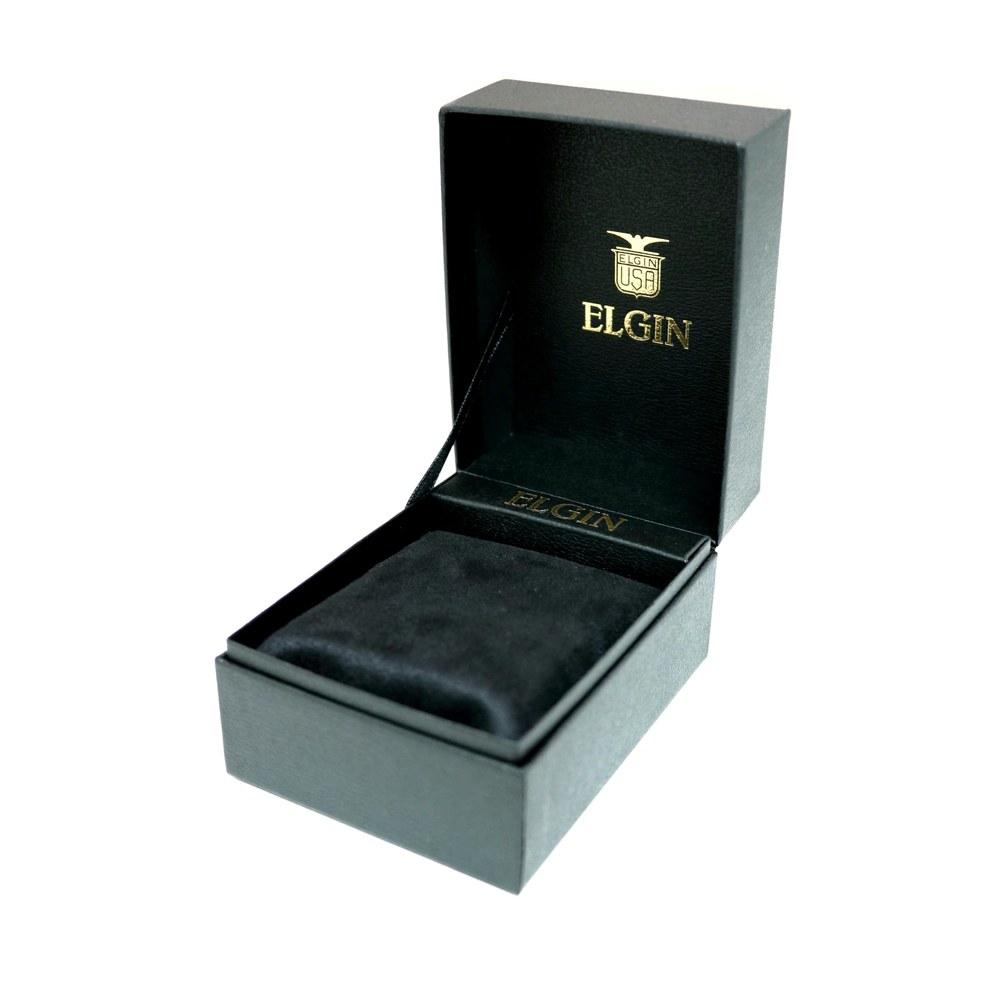 Elgin Solar Diver Wristwatch FK1426S-B Men's Silver