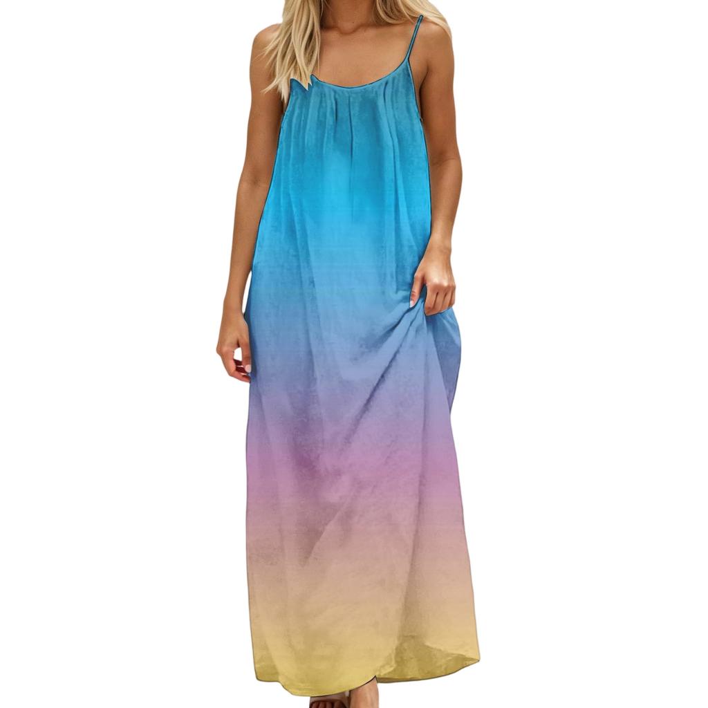 Robe décontractée à imprimé dégradé pour femme