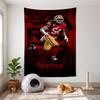 San Francisco 49ers (5) Přizpůsobitelná nástěnná tapisérie s jménem ideální volba pro dekoraci stěn v ložnicích obývacích pokojích kolejích a doma