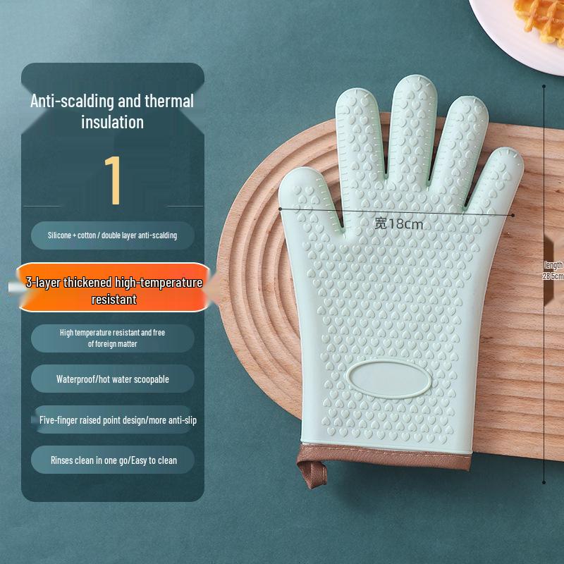Hitzebeständige Silikon-Ofen- und Backhandschuhe