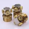 4-holes 0.1-1.0mm Fine Atomizer Sprayer Misting Nozzle 1/2" 20mm Brass Joint Garden Irrigation Humidification Cooling Watering