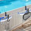 2Pcs Pool Fence Hooks Pool Tool Organizer Pool Pole Hooks for Hanging Pool Cleaning Accessory