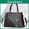 Trendy Multi-layer Color Block Handbag Chic Pu Material Shoulder Bag For Modern Style