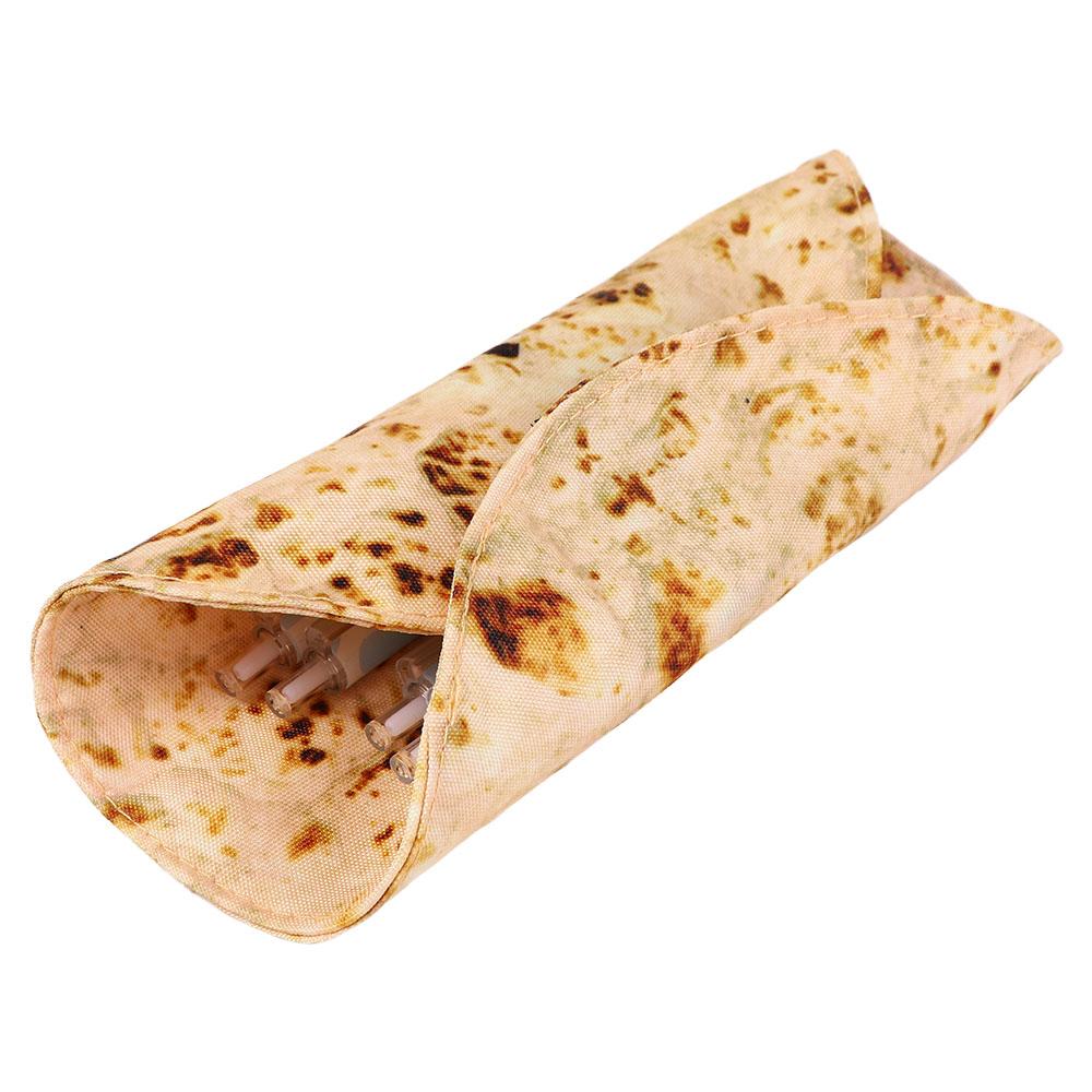 Pancake Shape Stationery Collection Bag 3D Pencil Box Pen Bag Pencil Cases Pancake Pencil Cases
