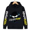 Fashion Kids Long Sleeve Hoodie Sweatshirt,Cool Cartoon Ninja Character Street Style Graphic,Durable Fabric,Loose Style,Perfect Birthday Gift for Kids