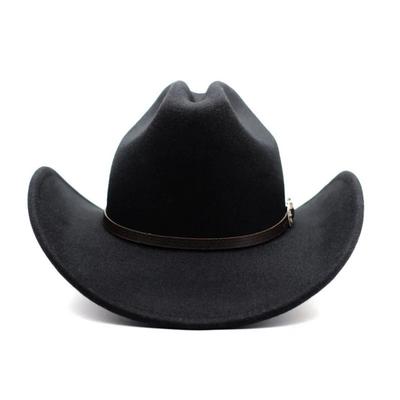 Vintage Western Cowboyhut für Herren Gentleman Dame Jazz Cowgirl mit Leder breite Krempe Glocke Kirche Sombrero Hombre Kappen