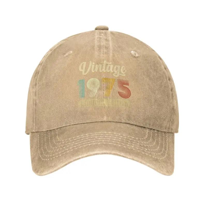 Punk Cotton Vintage 1975 Baseball Cap Men Women Adjustable 48 Years Old 48th Birthday Gift Dad Hat Outdoor