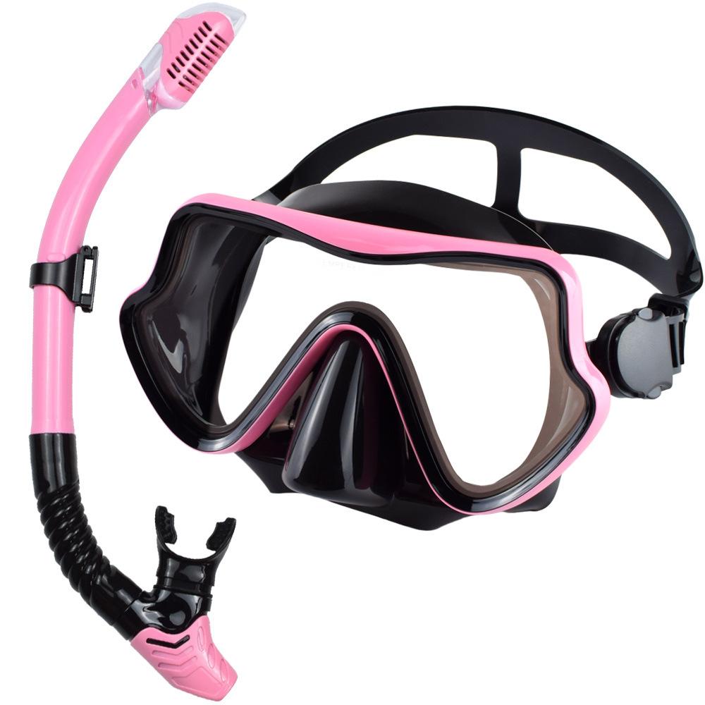 Large Frame Diving Goggles Snorkel Set