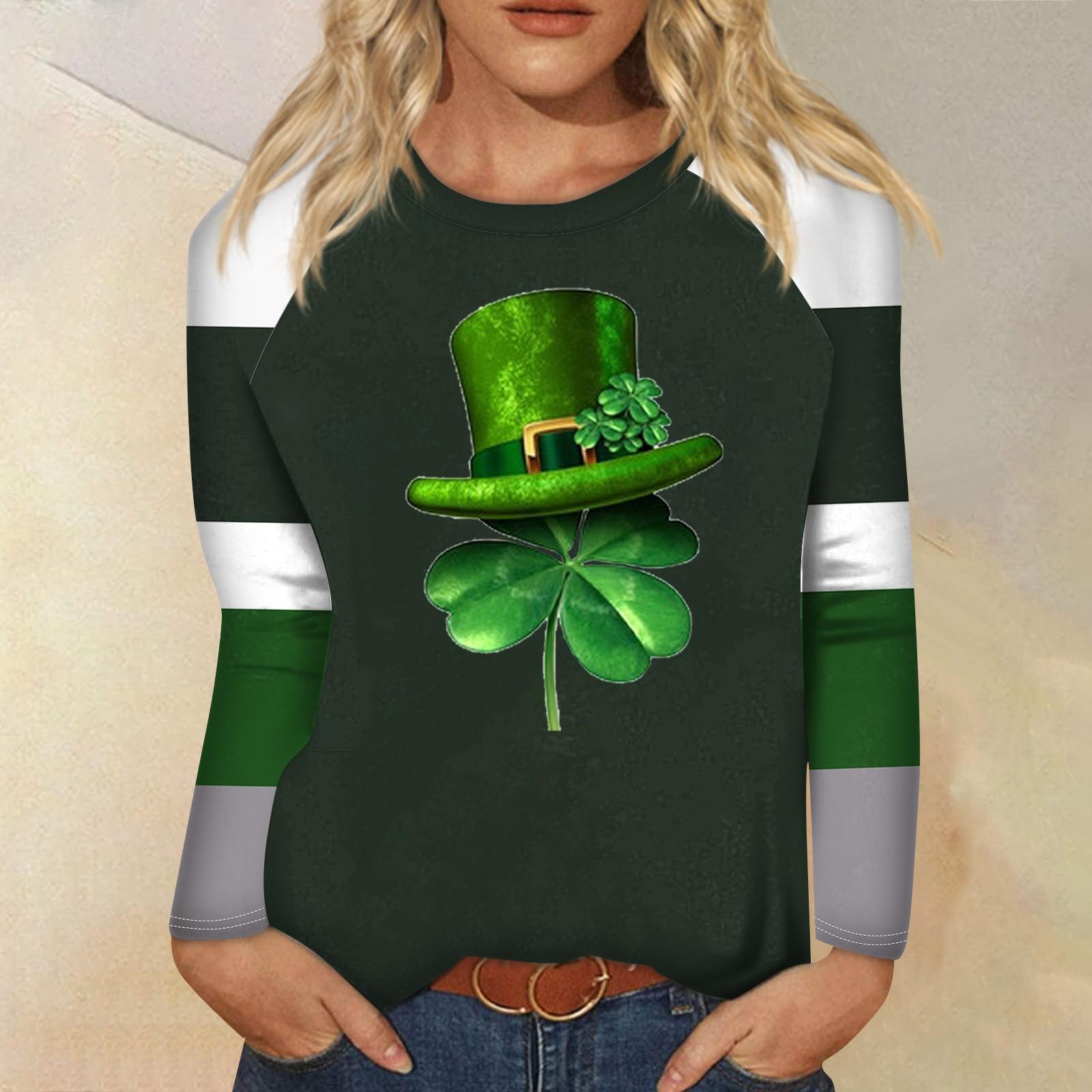 

Жіноча модна повсякденна сорочка з круглим вирізом і довгим рукавом, вільна футболка з принтом, жіночий топ XXXL