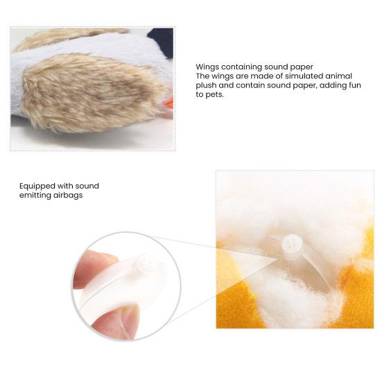 Plüsch-Enten-Hundespielzeug für aggressive Kauer Quietschendes Hundekauspielzeug Unzerstörbares Stoff-Enten-Spielzeug für Hunde Langeweile-Bekämpfung Zahnen