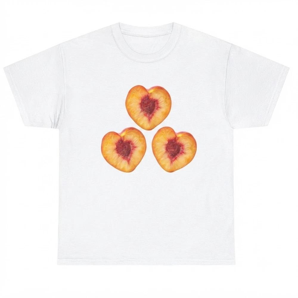 Peach Fruit Peaches Lover White TShirt S