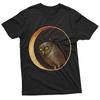 Gufo Curioso Hieronymus Bosch Giardino delle Delizie Terrene T-shirt 100% Cotone Magliette da Uomo Top